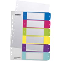 LEITZ 12420000 - Indice de proyectos imprimibles WOW PP DIN A4 1-6